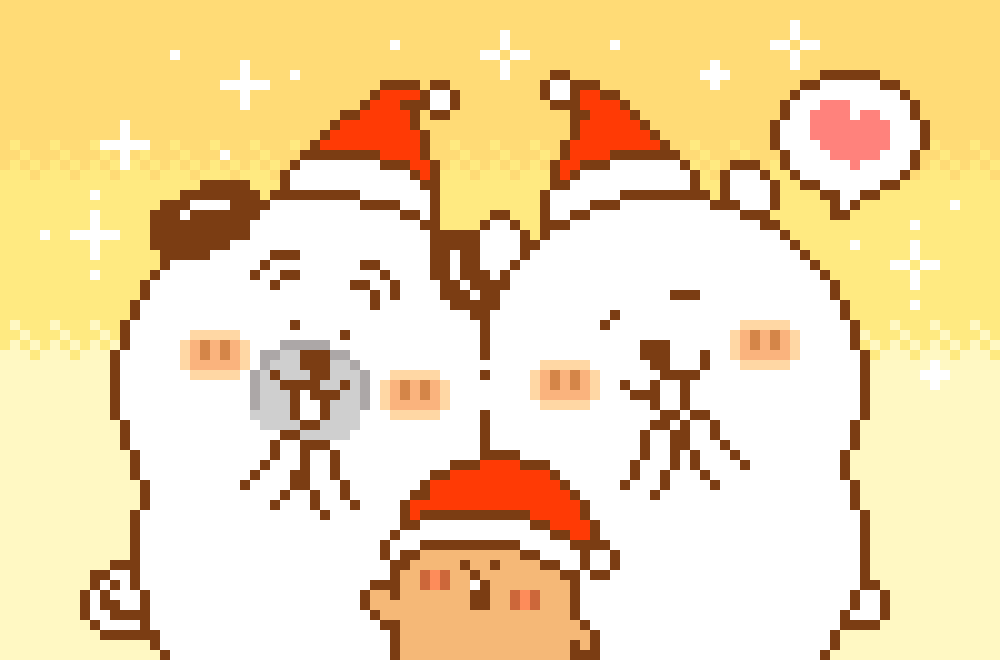 ᴥ` )🎅🎄❤サンタ帽のくま君達を見たくなる時期✨ #ナガノのくま