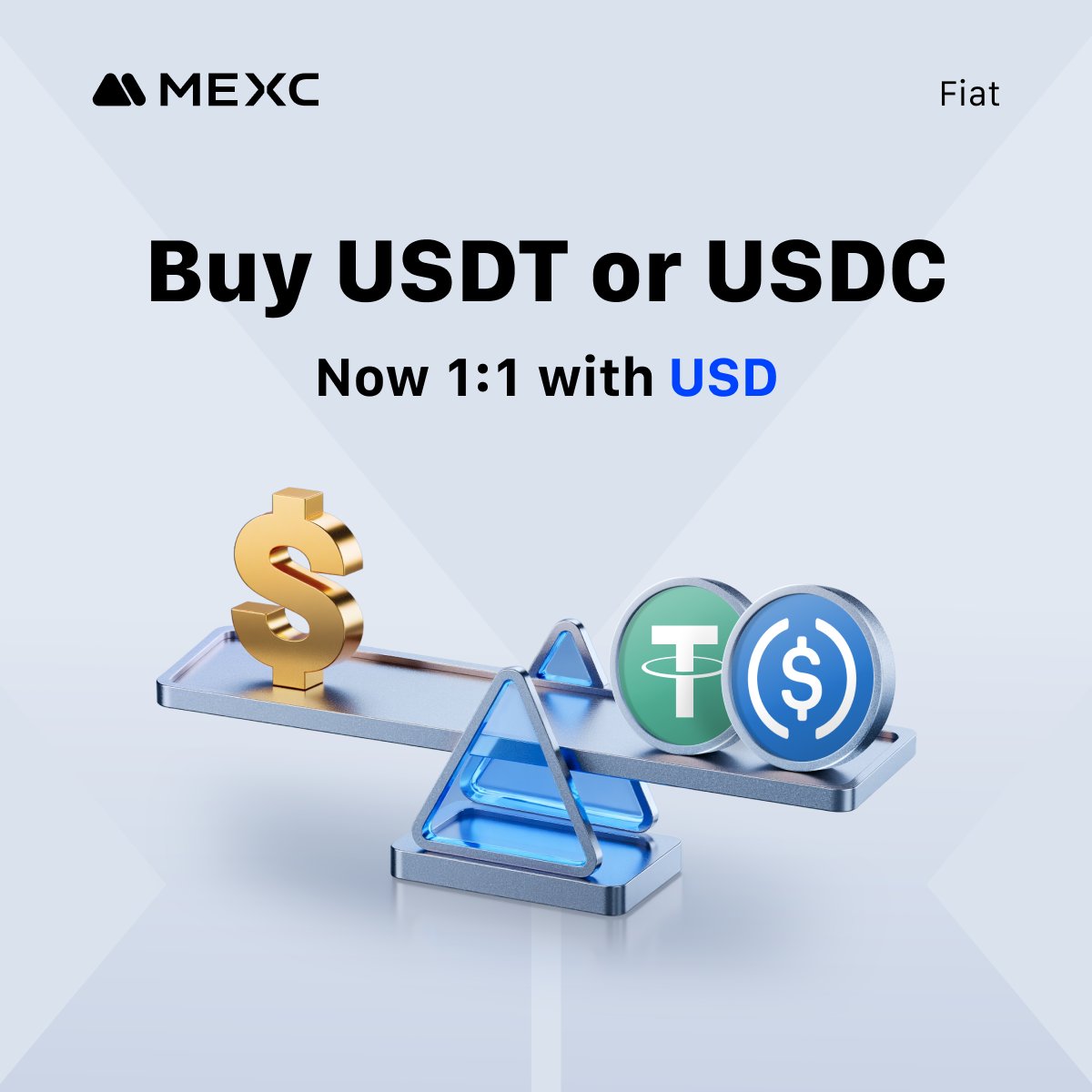 New to buying crypto with USD on MEXC? Enjoy a 1:1 USD rate on $USDT or  $USDC. 👉 Start now: https://t.co/RRmFS0Yqcg