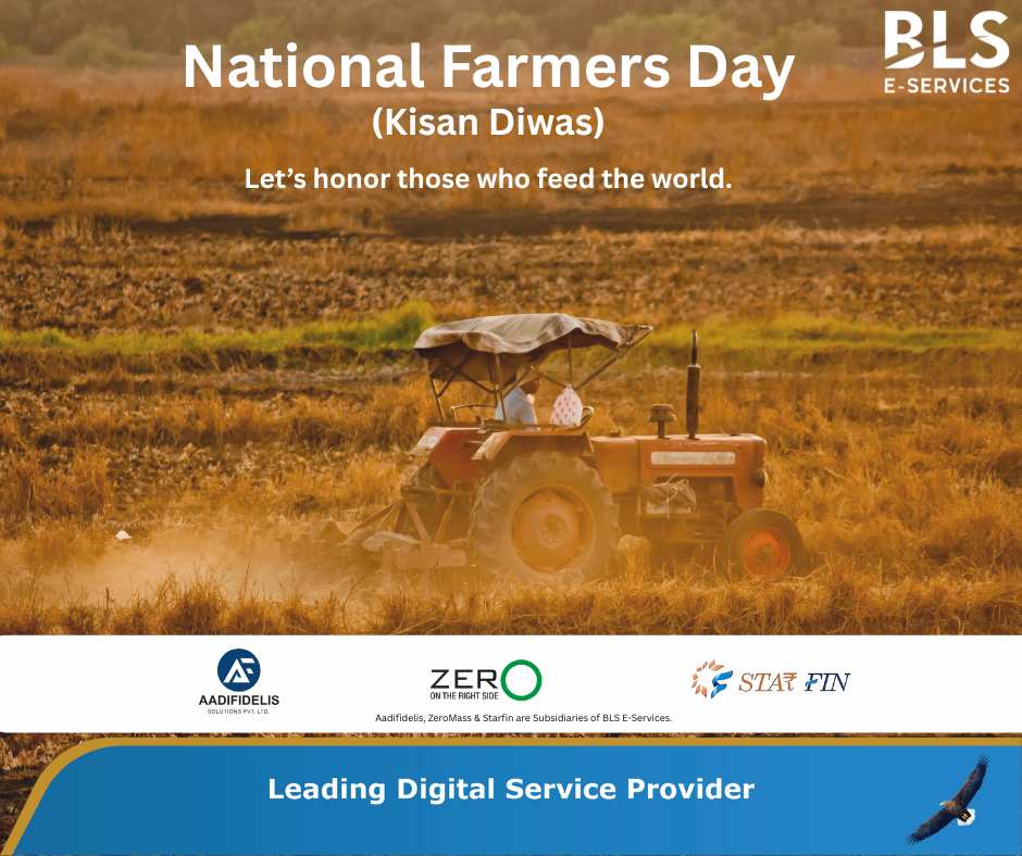 Let’s celebrate the relentless efforts of farmers who nourish the nation.

#BLSEServices #KisanDiwas #NationalFarmersDay #FarmersDay