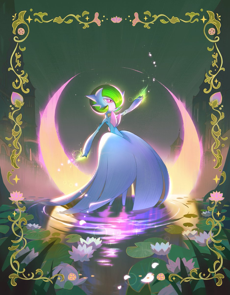 Working on Mega Gardevoir for the official @pokemon company was a genuine dream project! 🌟🌟

Feeling very grateful and so over the moon!! Thank you especially to the Pokémon studio in the UK for believing in me and trusting me with her.😍🌙