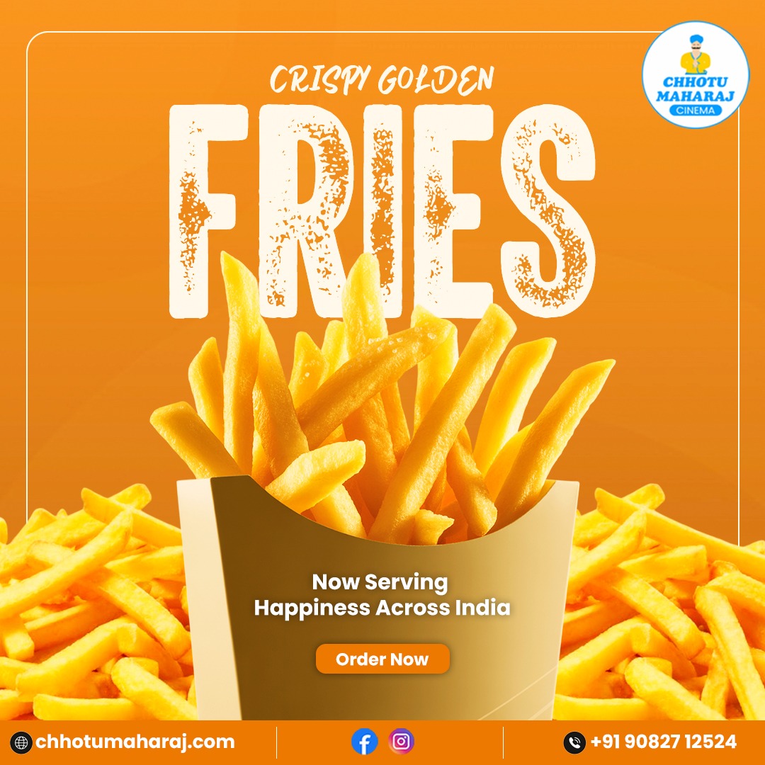 chhotumaharaj18's tweet photo. Golden, crispy and oh so addictive!
One bite and you'll know why everyone's talking about these fries!
Perfectly seasoned, perfectly crispy, perfectly delicious!
For Order: Call Us on: +91 90827 12524
#CrispyFries #FoodLovers #FriesTime #GoldenFries #Chhotumaharajcinema https://t.co/va7ghRmPv6