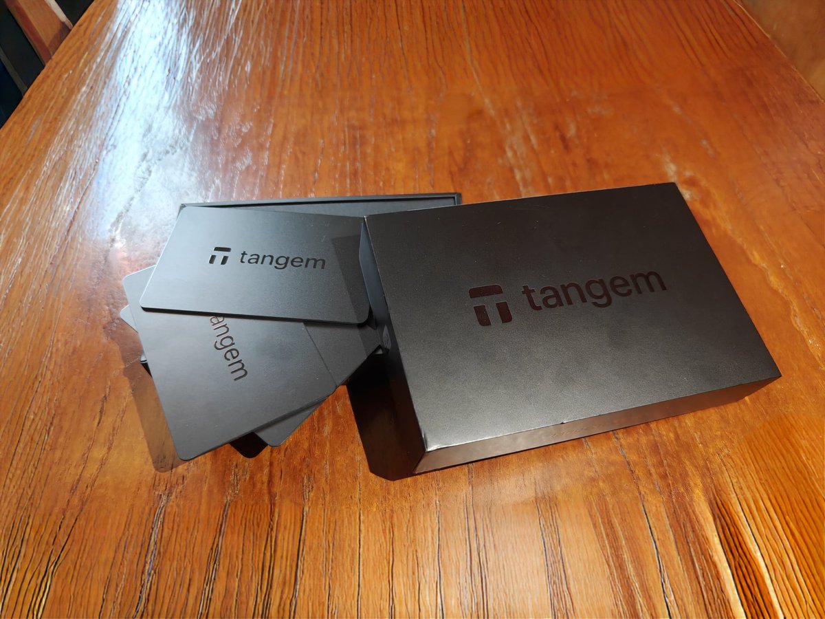 MMC_Apes's tweet photo. 🚨 GET READY TO REVOLUTIONIZE YOUR CRYPTO GAME! 🚨

Just tried Tangem wallet and I'm impressed! 
The NFC-based hardware wallet is sleek and easy to use, and it supports maximum number of chains.
The app interface is super intuitive, and the backup strategy using 3 NFC cards is genius. 
Just tap to approve transactions and you're good to go!

Pros:

- Easy to use
- Secure NFC technology
- Great backup strategy
- App interface is user-friendly

Limited Time Offer: Use my affiliate link to get a discount on your Tangem wallet! Don't miss out on this opportunity!

https://t.co/g5q6IyBUZD