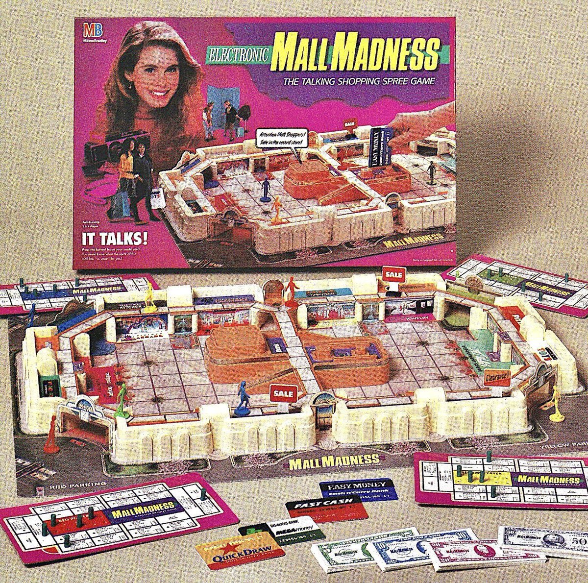 RetroNewsNow's tweet image. 🎁Milton Bradley’s ‘Electronic Mall Madness’ (1991)