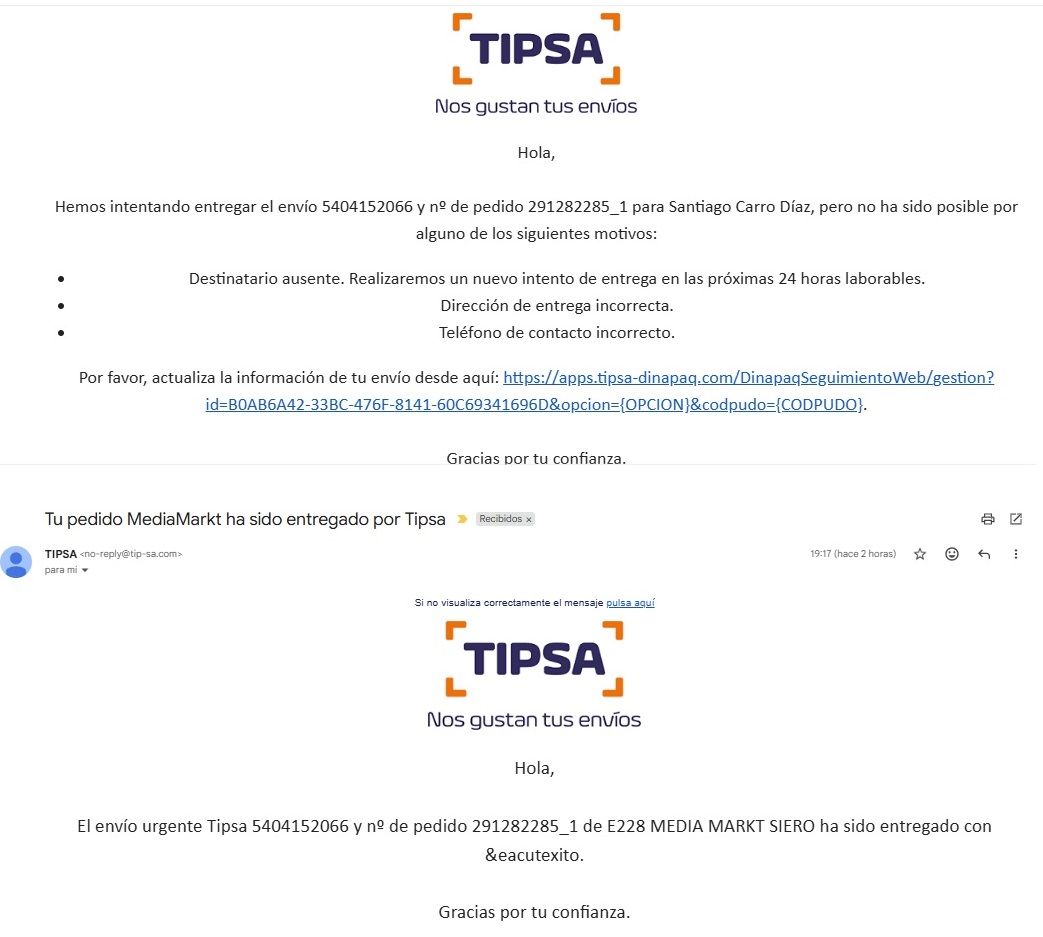 sancadi's tweet photo. @TIPSA_red Por adaptaros, os adaptáis incluso a no hacer vuestro trabajo y que tenga que ir el cliente a vuestra nave a recoger un pedido después de 3 días de retraso, inventando falsas excusas. Sois el peor servicio del mundo en transporte de mercancías y paquetería. https://t.co/WQVNEMgWRO