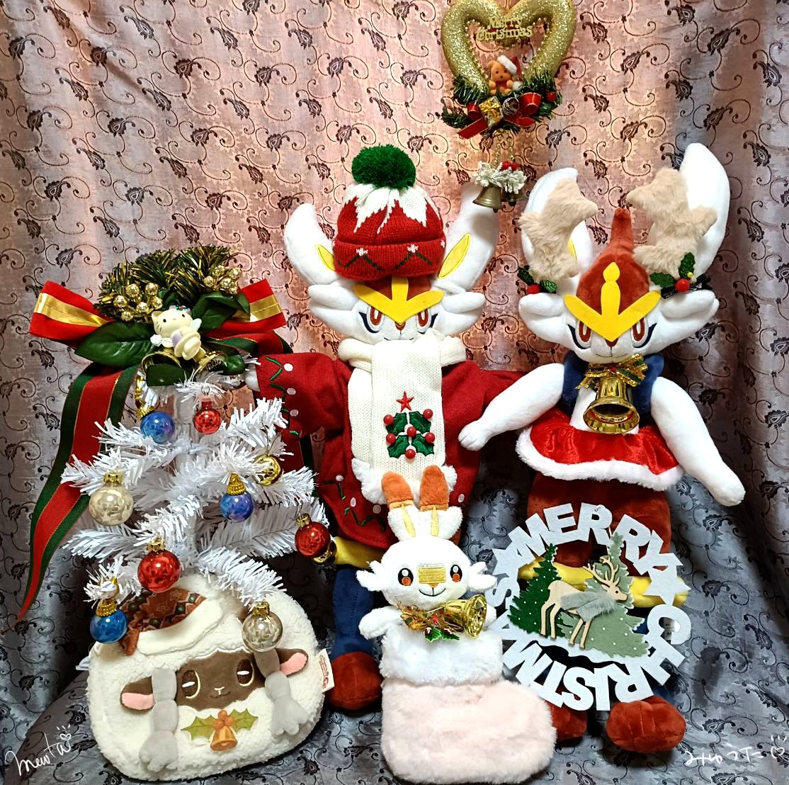 クリスマスぬい撮り　昨年版　再掲　#Cinderace