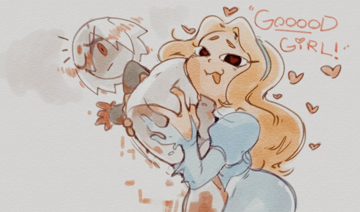 BINARYINTERJECT's tweet image. ᅠ
ᅠ
. . They AI occasionally forgets how clingy she can be at the end of a round –

Not that she's complaining.
ᅠ
ᅠ