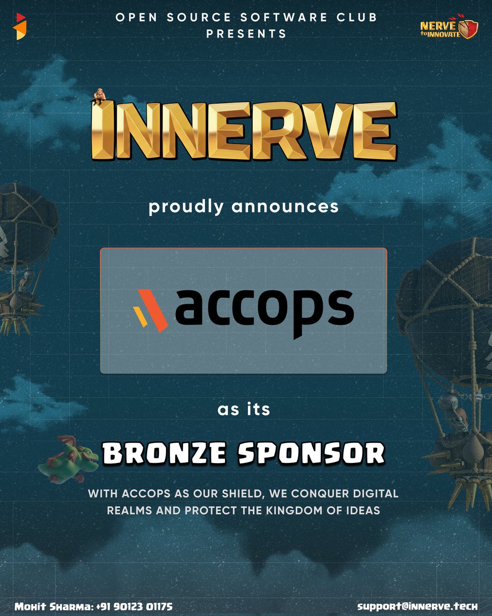 innerve_tech's tweet photo. Excited to welcome Accops as the Bronze Sponsor of INNERVE! 🥉🚀

With their secure digital workspace solutions, Accops is enabling smarter and safer enterprise access.

May The Source Be With You! ❤️ https://t.co/xJddrhtYZO