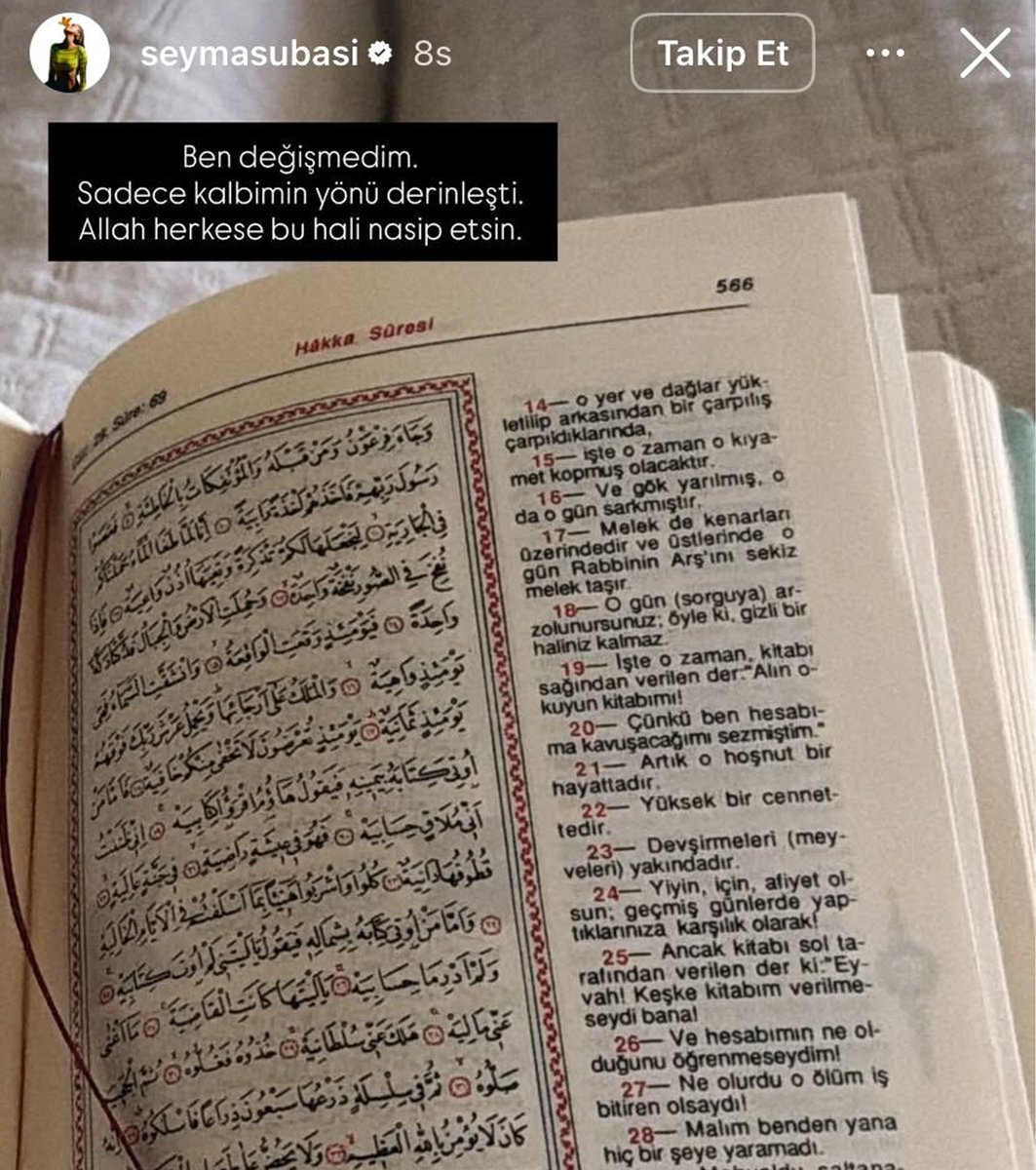 bpthaber's tweet image. Uyuşturucu operasyonu kapsamında hakkında yakalama kararı bulunan Şeyma Subaşı'nın paylaşımı:

"Ben değişmedim. Sadece kalbimin yönü derinleşti. Allah herkese bu hali nasip etsin."