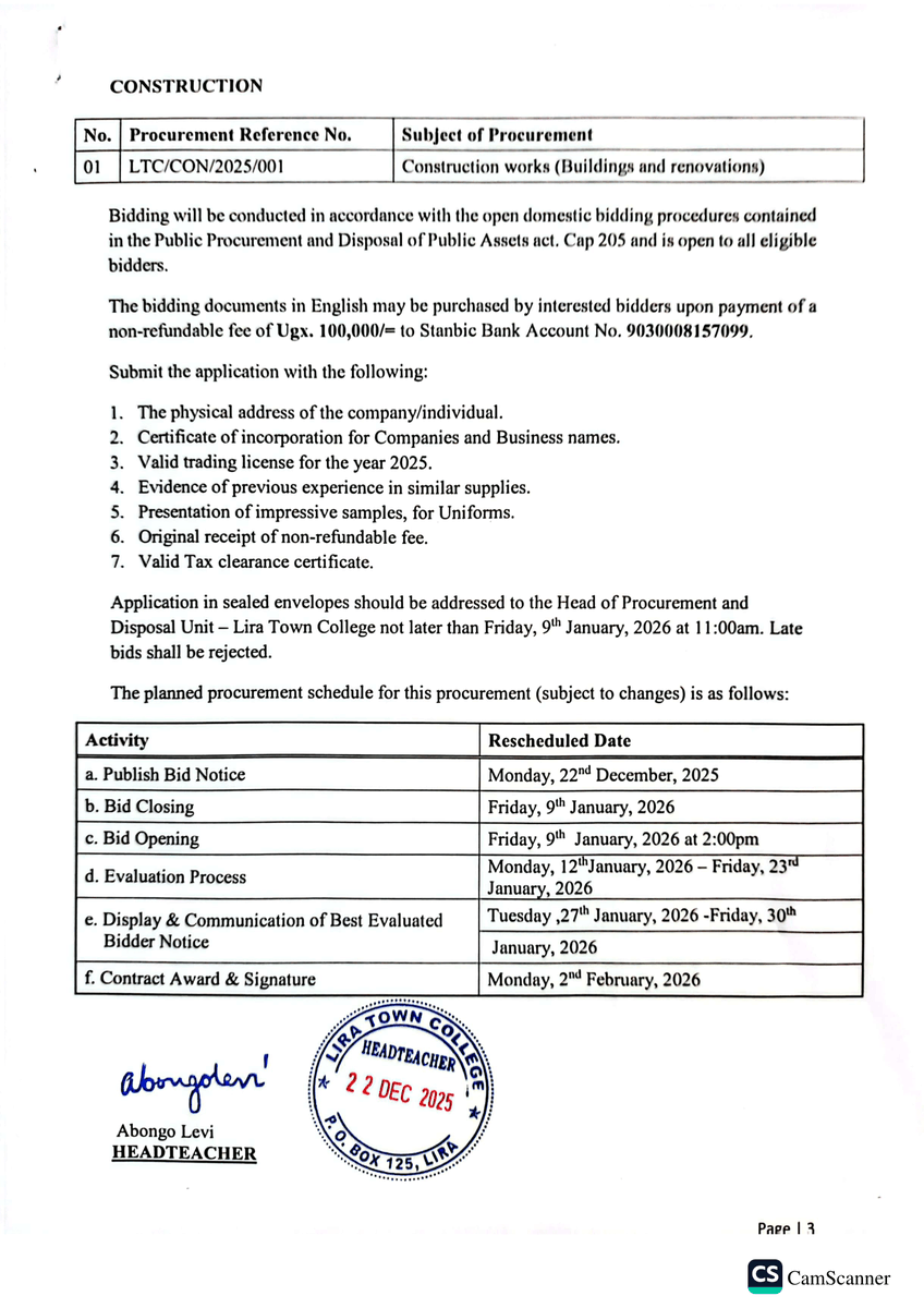 Lira Town College tweet media