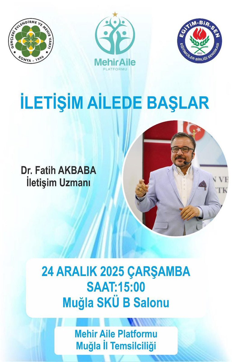 Muğla’da, ‘İletişim Ailede Başlar’ zamanı🎙️