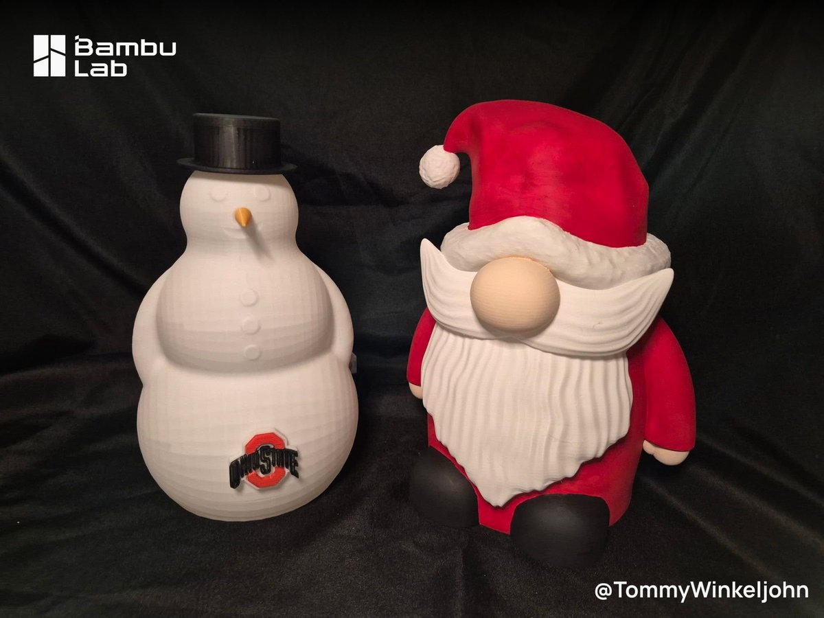 わぁ！@BambulabGlobalで、海外ユーザーさんたちの可愛いクリスマス3D