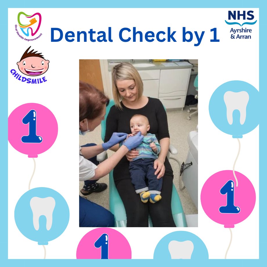 NHSOHI's tweet photo. 👶🦷 Give your little one the best start!

It’s important to take your baby to the dentist when their first teeth appear or by their first birthday. Early visits help keep their smile healthy for life.

Need a dentist?Find out more here:👉 https://t.co/F94AJMfMFk

#DentalCheckby1 https://t.co/hMseCnWd13