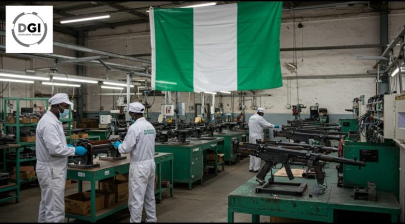 ArcSadam's tweet image. NIGERIA IS BUILDING, NOT BEGGING 🇳🇬💪

Nigeria is taking bold steps to strengthen its military arsenal as the Ministry of Defence explores a strategic partnership with U.S. military firm NEANY to establish advanced weapons production lines at Defence Industry Corporation of…