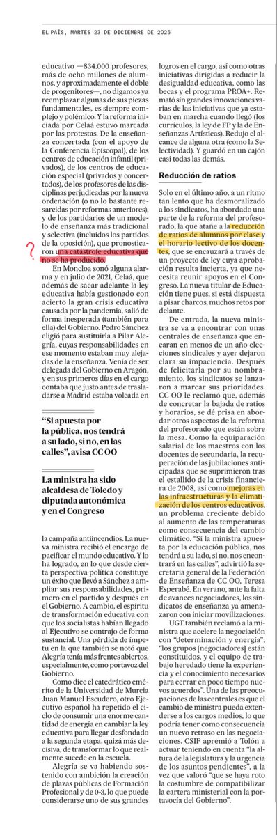 Qué manía con lo competencial… 🙄 ¡Que en la EGB (y antes, claro está) había más educación competencial que ahora! Leed un poquito de historia de la educación y sobre leyes. Lo de que no se ha producido una catástrofe educativa… puro cuento de hadas. Y no es 28 de diciembre. 🤦🏻‍♂️