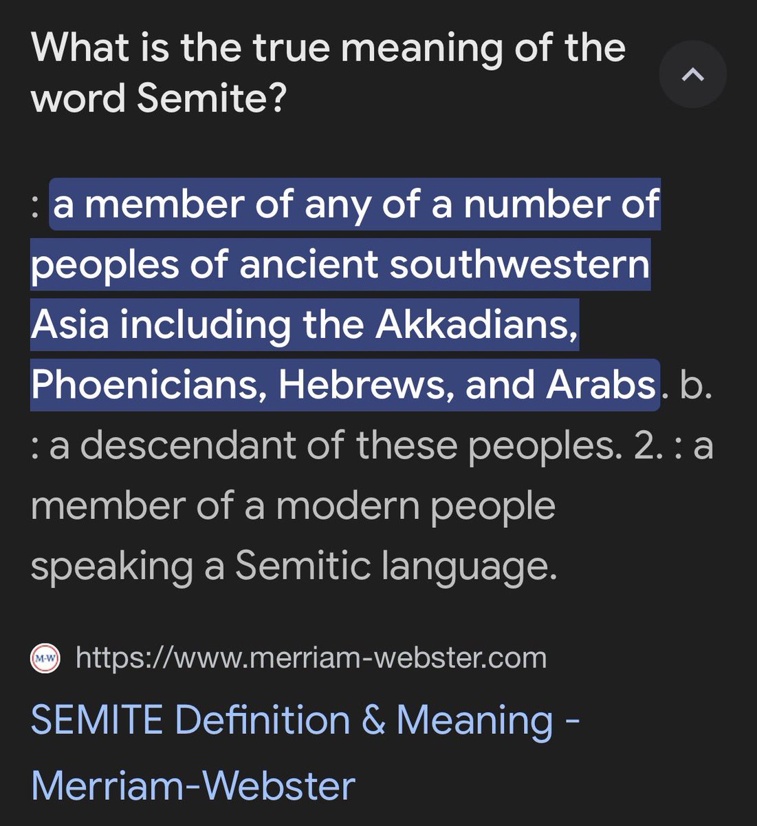shellmedium's tweet image. Maybe ppl should be educated on the actual meaning of the word Semite. It even includes arabs and muslims. So the word anti-Semitic means that you discriminate against all of these people so by definition many Jews are anti-Semitic!