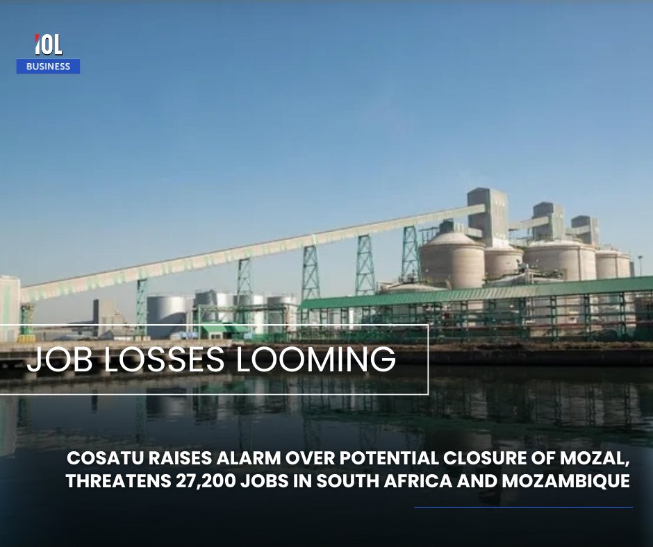 IOL's tweet photo. The Congress of South African Trade Unions (COSATU) has been deeply alarmed by news of a potential mothballing or even closure of Mozal’s operations in Maputo, Mozambique.
#news #COSATU #mothballing #closure #Mozambique #Mozal
Read on https://t.co/SJYOk0VLbd https://t.co/ushIoJ1DNz