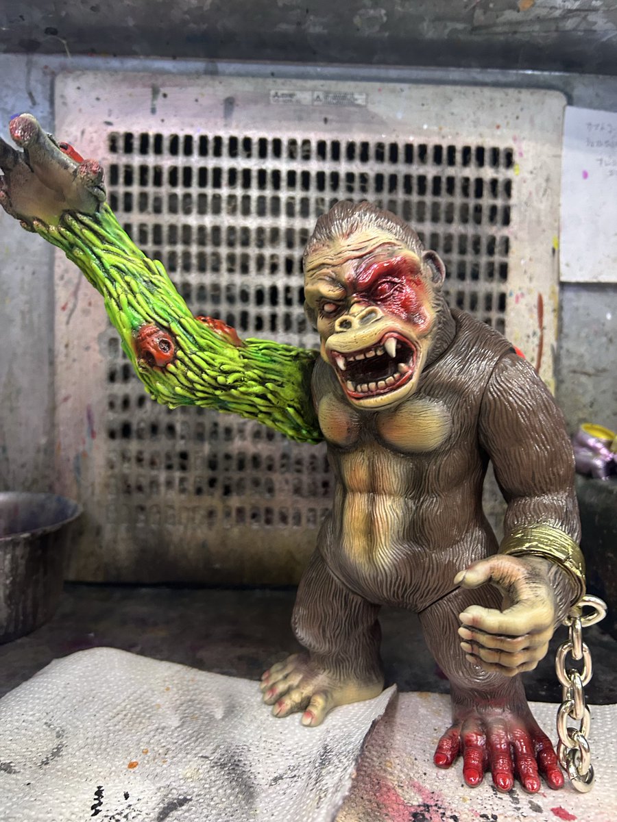 シカルナ工房　巨猿　ワンオフ塗装　蓄光 シカルナ工房 巨猿 ワンオフ塗装 蓄光 シカルナ工房 巨猿 ワンオフ塗装