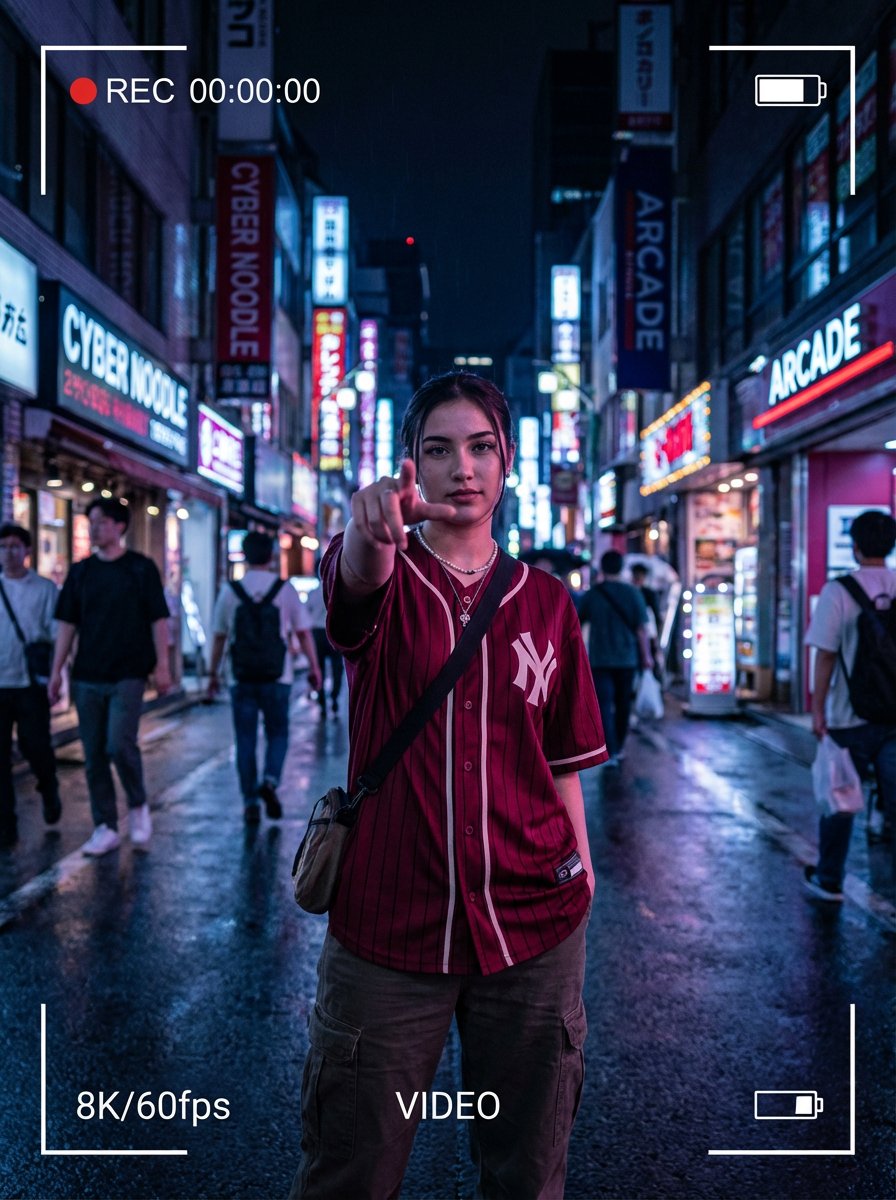 Neon Dreams: Urban Confidence Captured