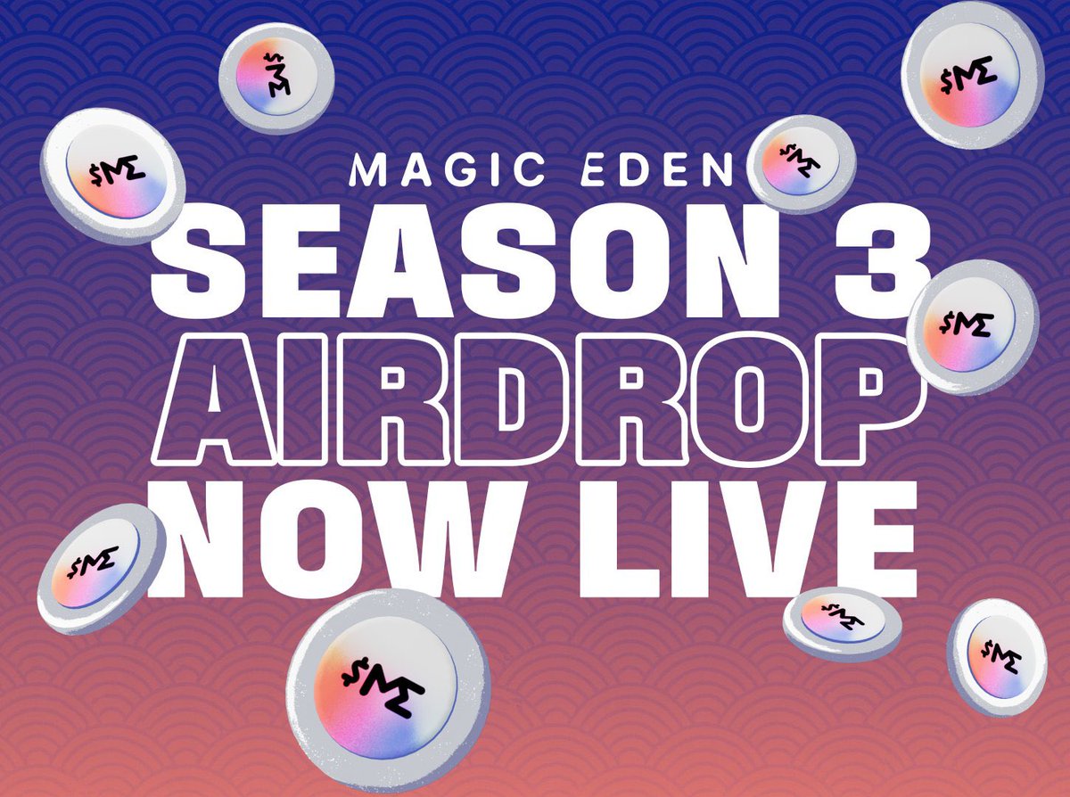 S3 Airdrop is complete!

12,000,000 🪂 

There are around 1,000 participants that did not set up a nomination wallet.

If you DIDN’T, after wallet nomination re-opens later today, just go in the app &amp; nominate a wallet by end of the year and we’ll airdrop you at a later date.