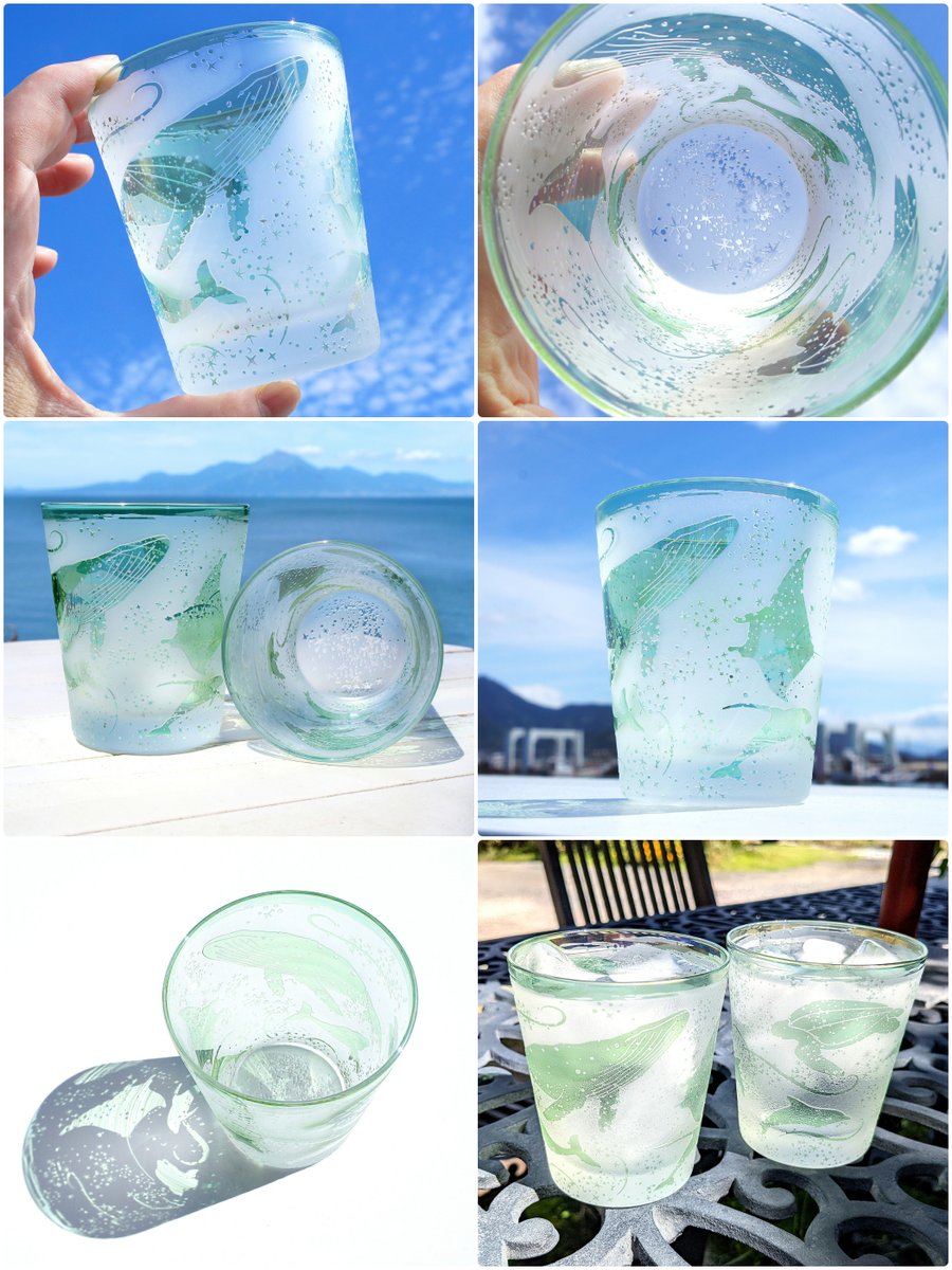artcooooo's tweet image. 爽やか海の仲間たち🐋🐢🐡
ゆったりのんびり🍾

#クジラ #カメ #オリジナル #グラス #プレゼント 
#イルカ