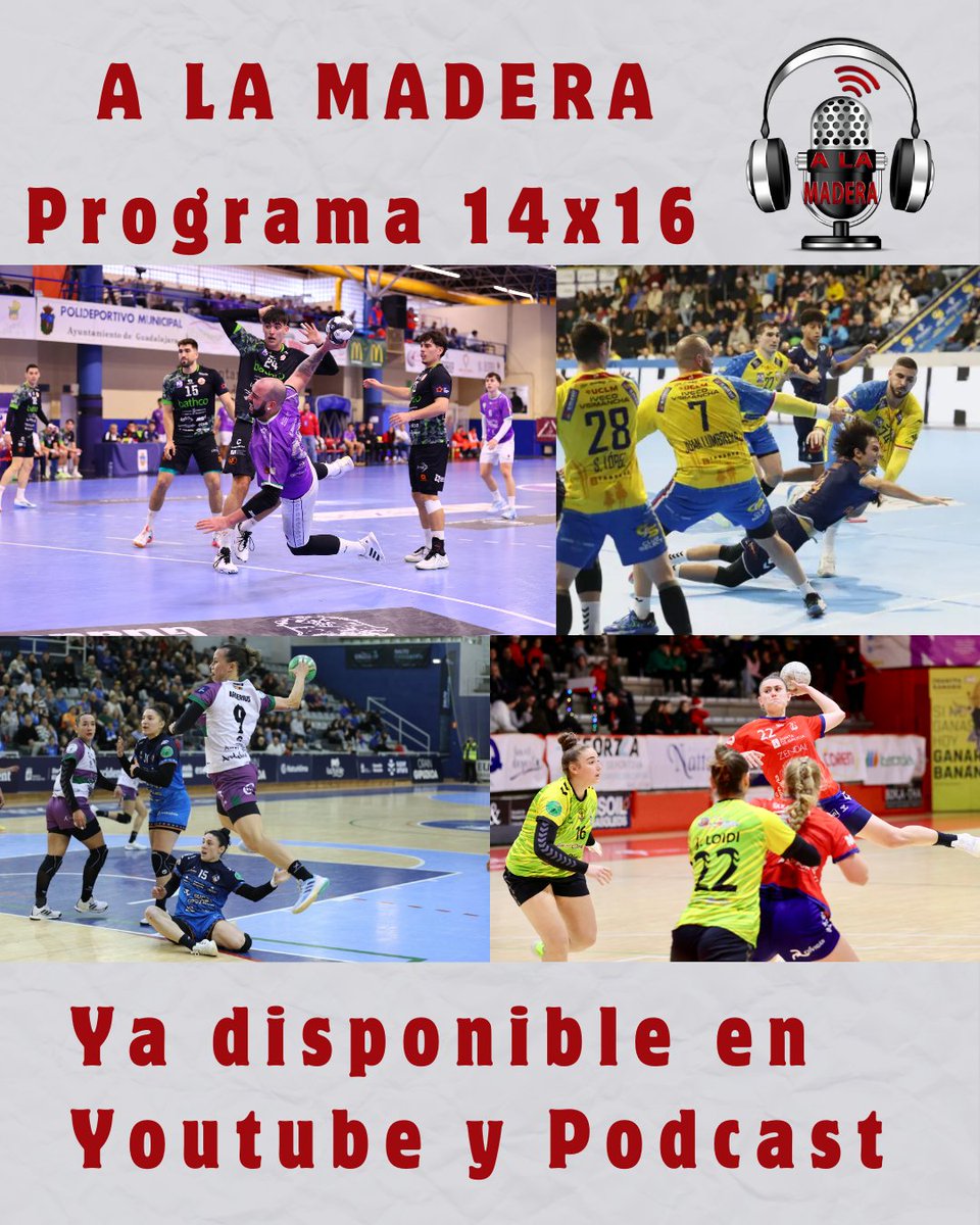 📢 Nuevo programa de <a href="/AlaMaderaFM/">AlaMaderaFM</a>
📻 #AlaMadera14x16
🗣️ Tertulia Cierre Primera Vuelta ASOBAL con <a href="/_GonzaloRguez/">Gonzalo Rodríguez</a> y <a href="/carsacristan/">Carlos S.🌾</a>
🎙️ Protagonistas Liga Nexus Energía <a href="/ASOBAL/">ASOBAL</a> y Liga Guerreras <a href="/IberdrolaDHF/">Liga Guerreras Iberdrola</a>
📺 Disponible en Youtube y Podcast de <a href="/PasionBM/">PASION BALONMANO</a>: pasionbalonmano.wixsite.com/pasionbm/post/…