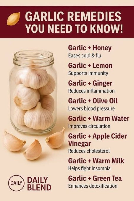 Agronomme_'s tweet image. Garlic combo remedy you need to know.