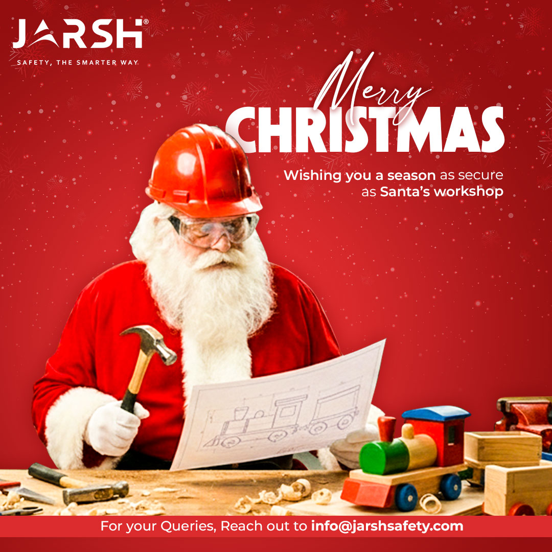 JarshSafety's tweet photo. Even Santa knows: Safety is the smarter way. 

Wishing you a Christmas as secure as the North Pole workshop! We’re here to keep your teams protected through the holidays and beyond.

Merry Christmas from Jarsh Safety! 

#JarshSafety #SafetyFirst #IndustrialSafety #PPE https://t.co/ZrcMYFovKQ