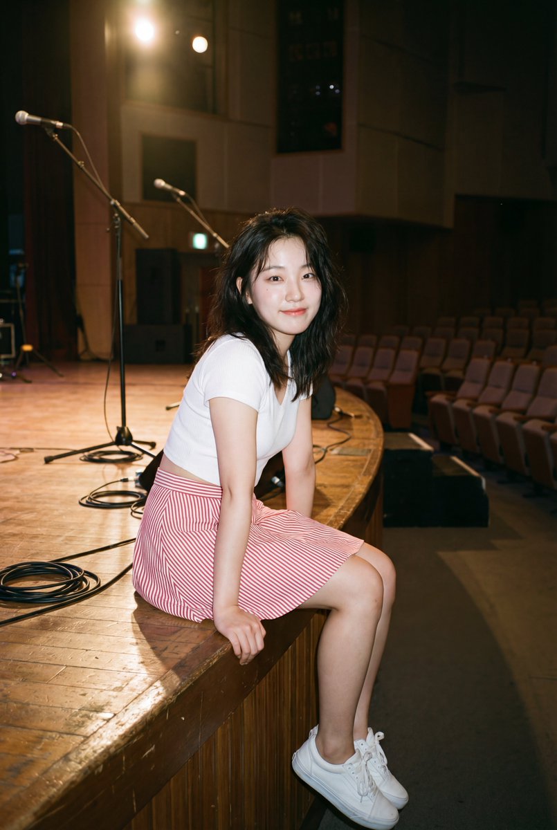 Candid Charm: K-Pop Idol on Stage