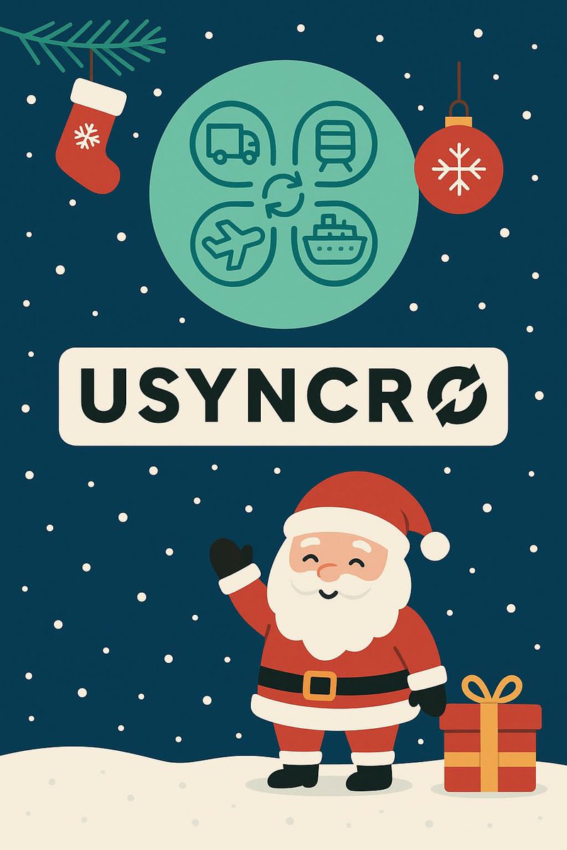 Usyncro blockchain logística tweet media