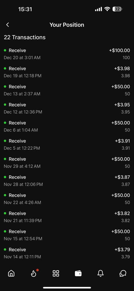 这是最后一次把两周的一起给了吗？

按照之前每个星期收到<a href="/farcaster_xyz/">Farcaster</a> 的50u
再加上baseapp钱包给的年化3.35%的利息

现在的问题是这钱还要不要放，是可以提了吗？

说实话我是100%不看好<a href="/farcaster_xyz/">Farcaster</a> 的，作为标准的白人项目，太过于傲慢，纯英文界面，就他们那点可怜的人口，留着自己玩吧～