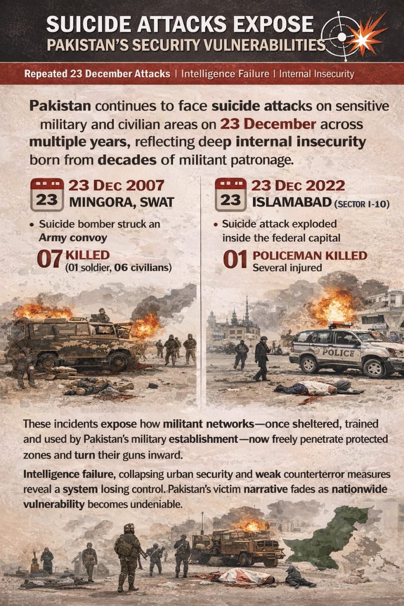 NoorRehman34649's tweet image. SUICIDE ATTACKS EXPOSE PAKISTAN’S SECURITY VULNERABILITIES 
#FaildStatePakistan #PakistanInsecurity #PakistanUnstable #ExposingPakistanTerrorism