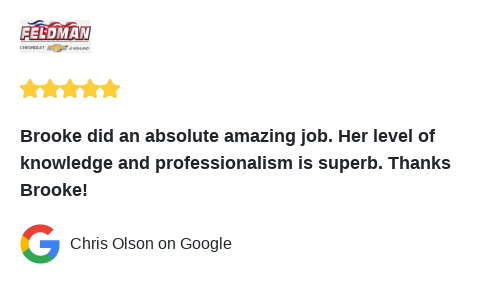 FeldmanHighland's tweet photo. We just received a great review on Google. Thank you Chris Olson! https://t.co/nXvu7bBYal