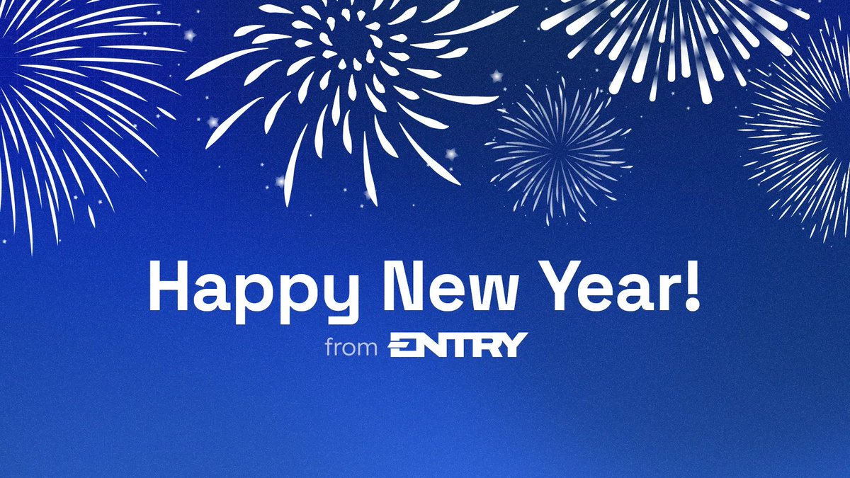entry_network's tweet image. Happy New Year! 🎉 

The year is early, and so are you if you’re here with us.  

There’s a long road filled with building ahead.  
We’ll be seeing you along the way.