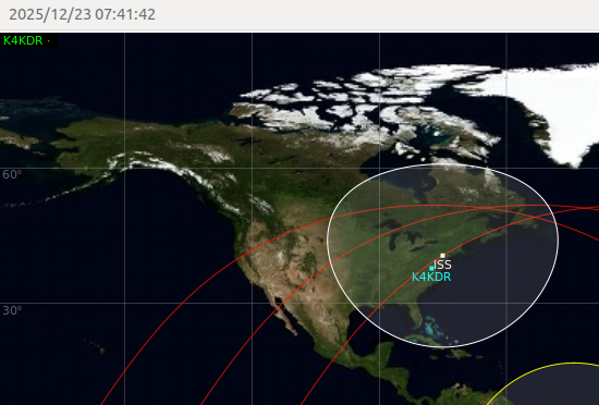YES!!  Blink &amp; you miss it, but just enough SNR for just enough time and at long last I got real video (test pattern) from the ISS S-Band HamTV transmitter!!!  How many exclamation points does Twit/X allow?  1-meter RFHamDesign dish &amp; thank you SatDump developers!!! <a href="/ARISS_Intl/">ARISS - Amateur Radio on the ISS</a>