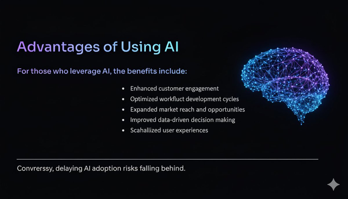 Auto_RankLab's tweet image. Is your business ready for the future? 💡
AI offers everything from optimized development cycles to superior customer insights.

 Which AI advantage is most critical for your goals?