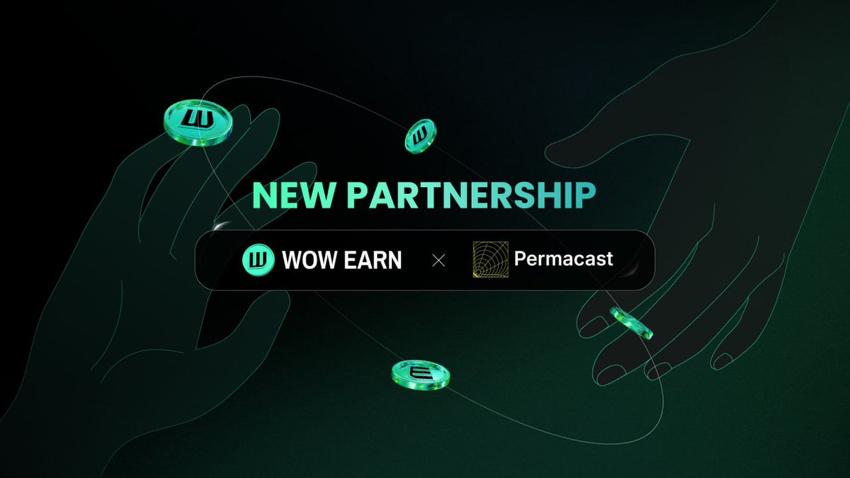 WOW EARN x Permacast - Building Media for Web3 🔥

We’re excited to share our partnership with <a href="/permacastapp/">Permacast.app</a>, an AI-powered permanent media network designed to preserve content forever while enabling intelligent distribution and on-chain social identity.🔗

As the flagship