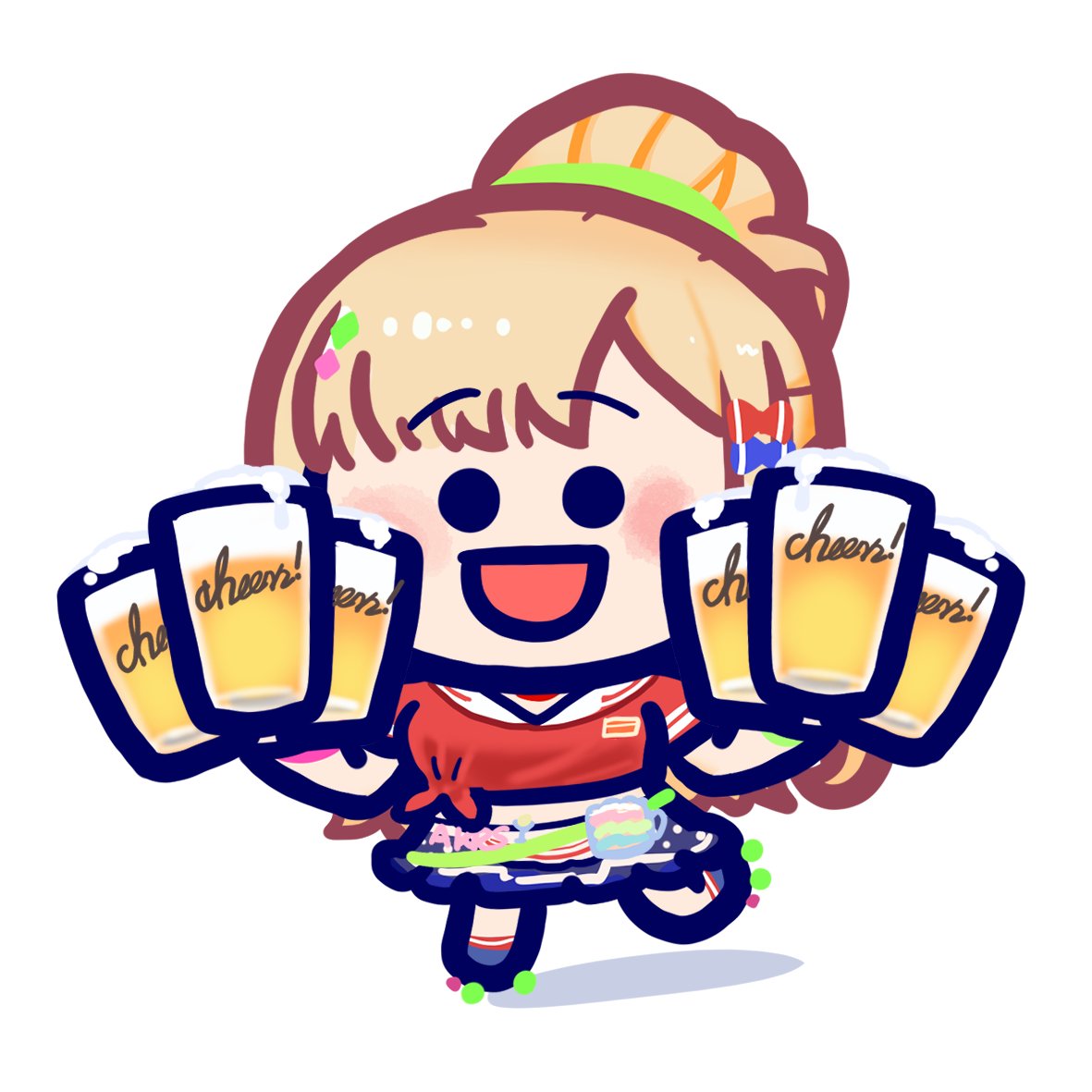 wugedou579's tweet image. Day304
🍺🍻

#アロ絵