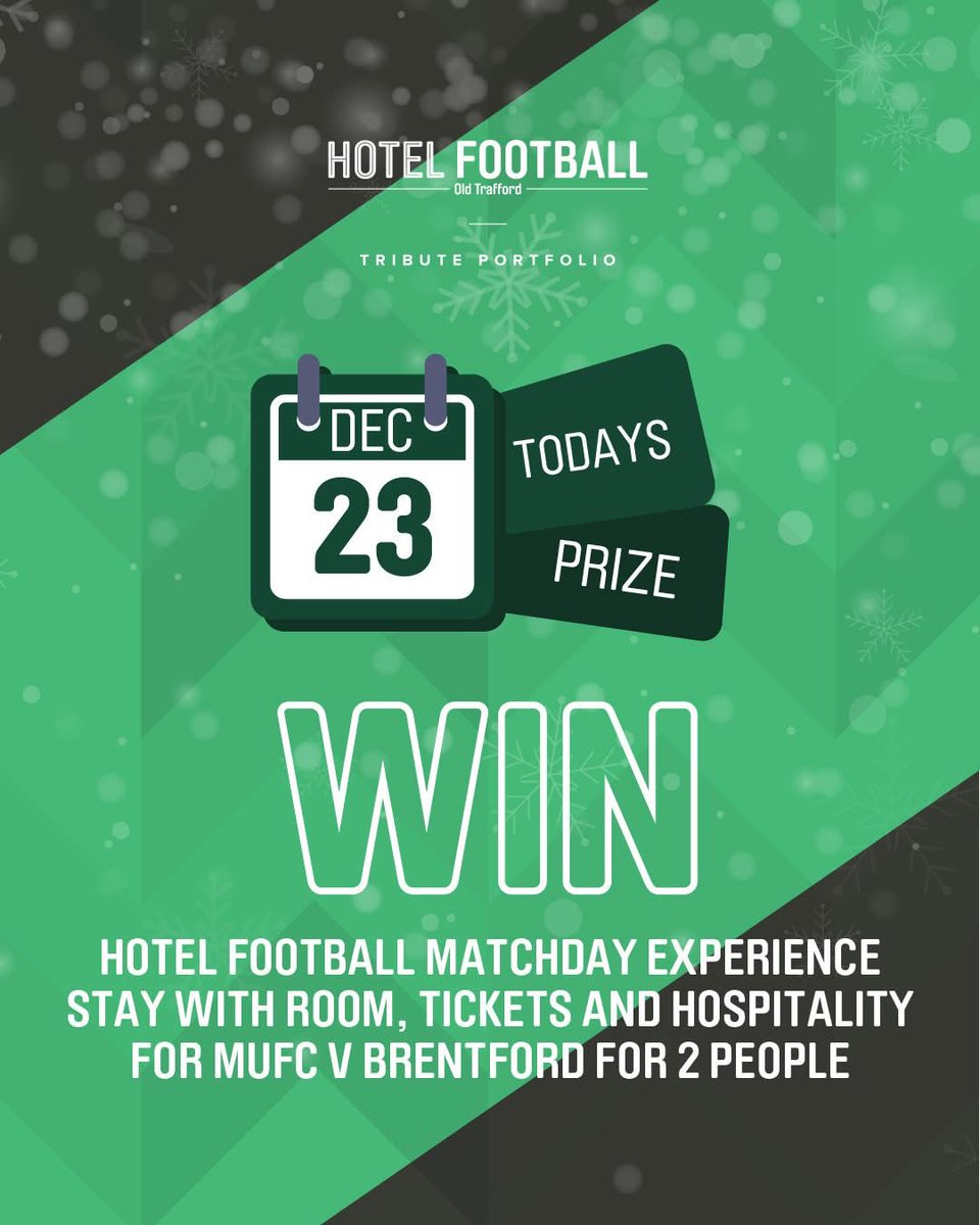 hotelfootballuk's tweet image. WIN the ultimate Matchday experience ⚽✨
2 x places at our Brentford Matchday Hospitality experience — including match tickets + an overnight stay at Hotel Football 👀

To enter:
1️⃣ Like
2️⃣ Follow
3️⃣ Tag who you’re bringing

🏅 Winner announced at 8pm tonight