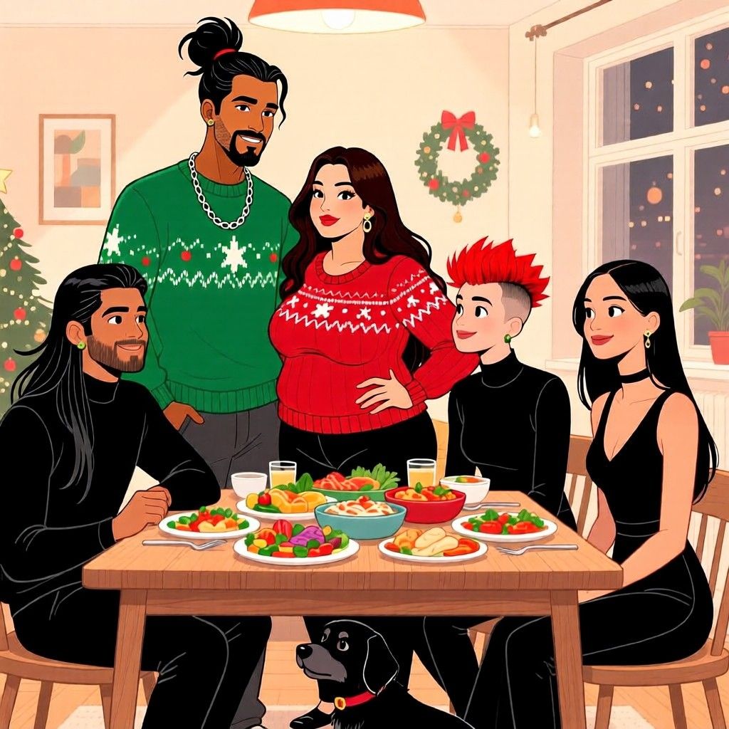 At least holiday postcards this year can be fun with good ole homebrewed im-gen prompting!