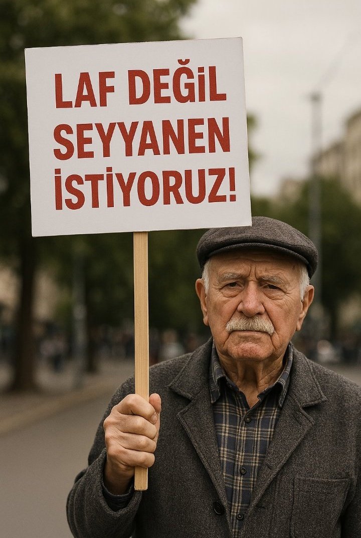 Emekli artık vaat değil icraat bekliyor..

#EmekliyiAçSefilBıraktılar
#5000KısmiyiSersefilBıraktılar
<a href="/isikhanvedat/">Prof. Dr. Vedat Işıkhan</a> Saadettin Saran Ela rümeysa cebeci