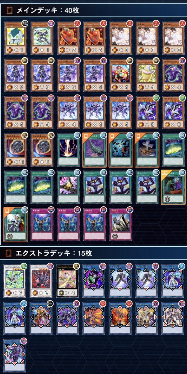 DCは1stのLv.15で終わったこと報告いたします。 今回、このデッキを