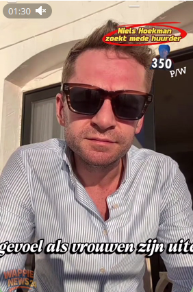 gdisselkoen's tweet photo. De naar Spanje gevluchte patjepeeër @njhoekman, die na de Spaanse landsgrens gepasseerd te zijn riep dat zijn besteedbaar inkomen gelijk 1,5x hoger was, zoekt kamergenoot.
Blijkbaar is de €1000 huur toch een maatje te groot voor Niels. https://t.co/OUsTcqua7z