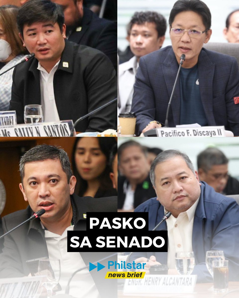 BAWAL LUMABAS

Sa Senado pa rin magpapasko ang kontratistang si Curlee Discaya at ang tatlong dating inhinyero ng DPWH na sina Henry Alcantara, Brice Hernandez, at Jaypee Mendoza.

Ito ay matapos tanggihan ng Senado ang kanilang hiling na Christmas furlough, o pansamantalang