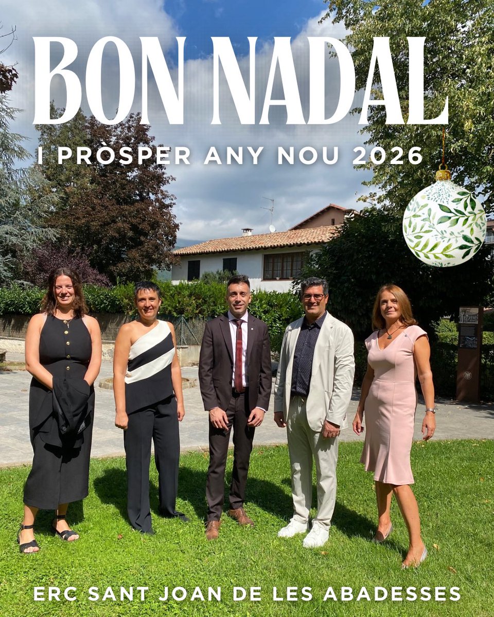 L’equip del grup municipal d’ERC a #StJoanAb us desitja unes bones festes!