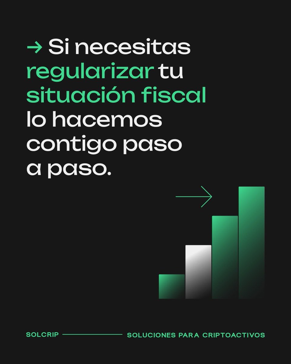 solcrip_xyz's tweet photo. ✳️Regularizamos tu impuestos con Criptoactivos. 

Si aún no has declarado y no sabes como hacerlo estamos para ayudarte.

#Solcrip #Criptoactivos https://t.co/dPKMCKzOI8