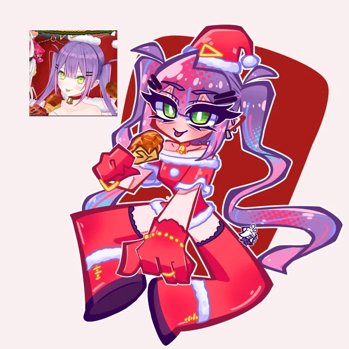 towa eating fry chic #TOWART