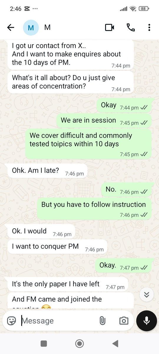 AObilana's tweet image. Congratulations M! 

She joined my special revision class for ICAN Nov 2025 diet exams 

- 10 Days of PM and; 
- 10 Days of FM

and passed both

Frame 1: How it started 

Frame 2 &amp;amp; 3: How it ended.