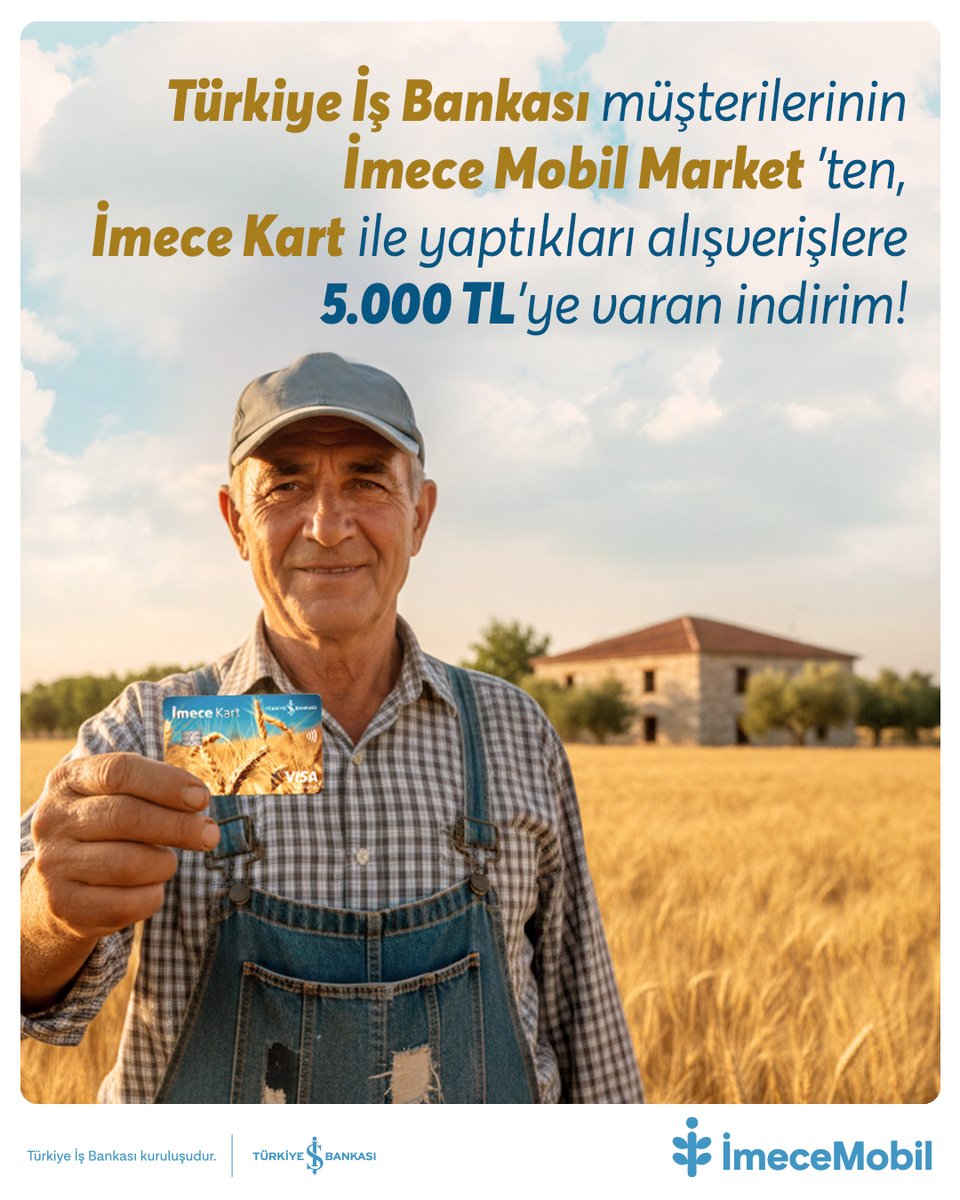 İş Bankası Müşterilerine Özel İmeceMobil Market’ten yapılacak alışverişte 5.000 TL’ye varan indirim fırsatı! İmeceMobil indir, kampanya detaylarına tıkla! Yıl sonu fiyatlarıyla makine ekipman, yem, tohum, gübre alışverişe başla!

İndirmek için tıkla: mobile.imecemobil.com.tr