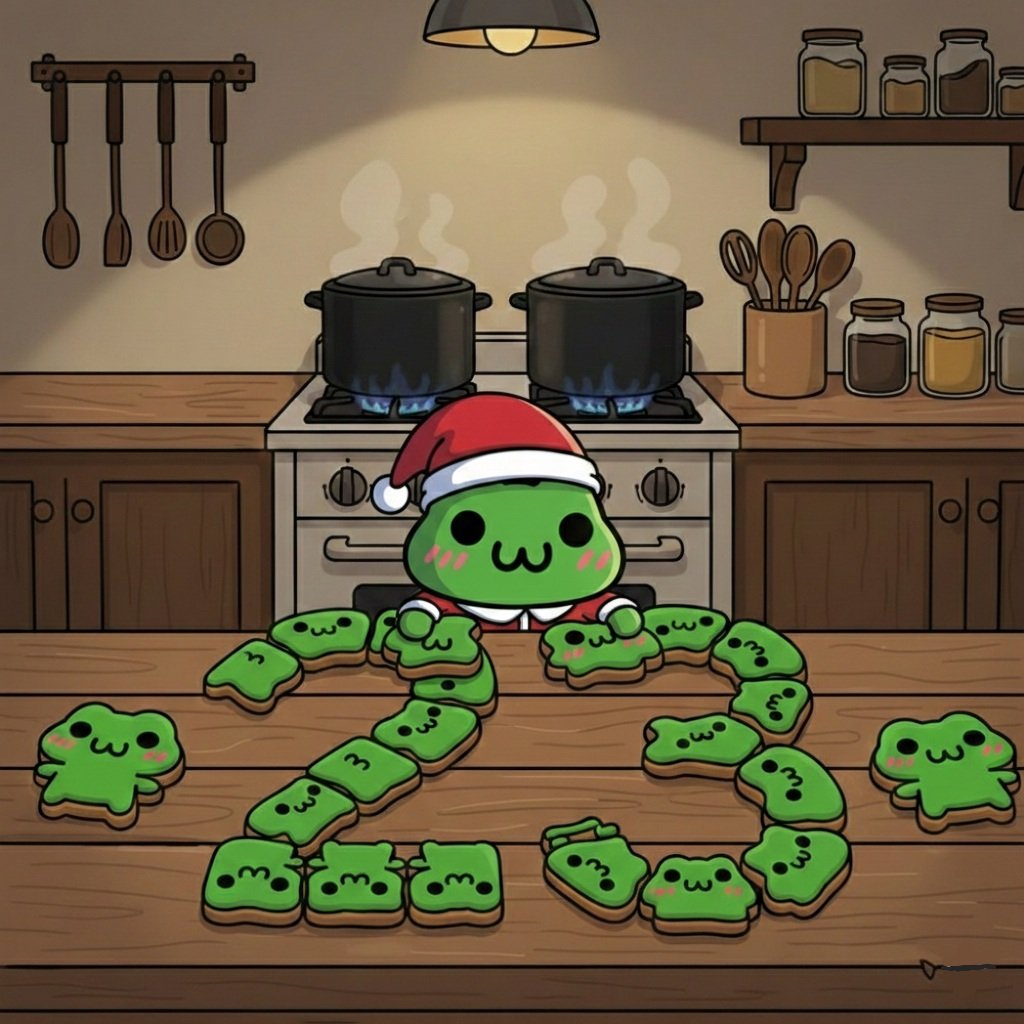 Cooking for christmas. 
23th December. $OwO