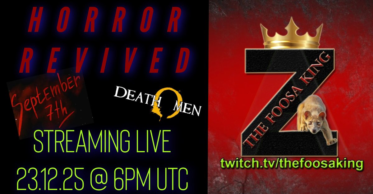 Tonight on Twitch!

#smallstreamer #horrorrevived #thefoosaking